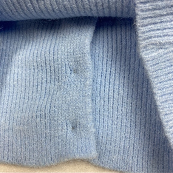 NWOT Cropped rainbow button wool blend sweater - Picture 5 of 7